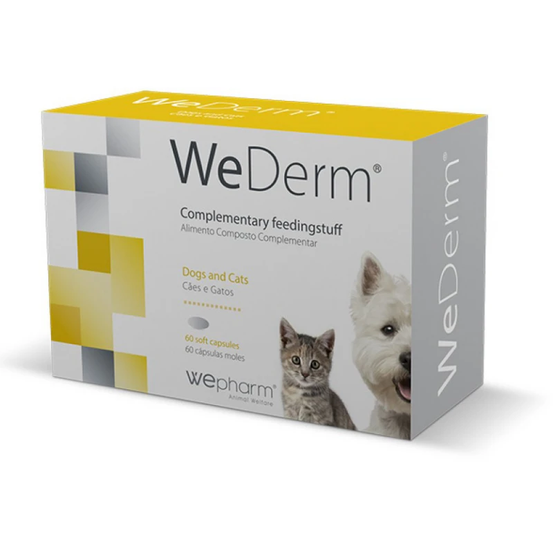 Συμπλήρωμα Διατροφής για Σκύλους και Γάτες WeDerm για το Δέρμα & Τρίχωμα 60 Δισκία ΣΚΥΛΟΙ
