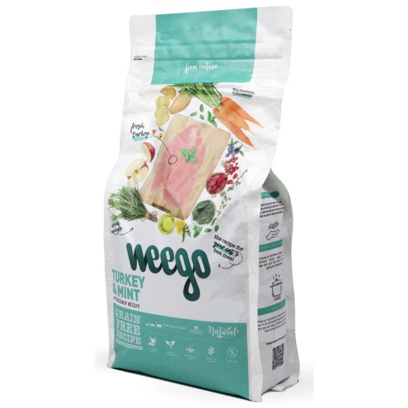 Weego Cat Food Grain Free Sterilized Turkey & Mint 1,5kg Γάτες