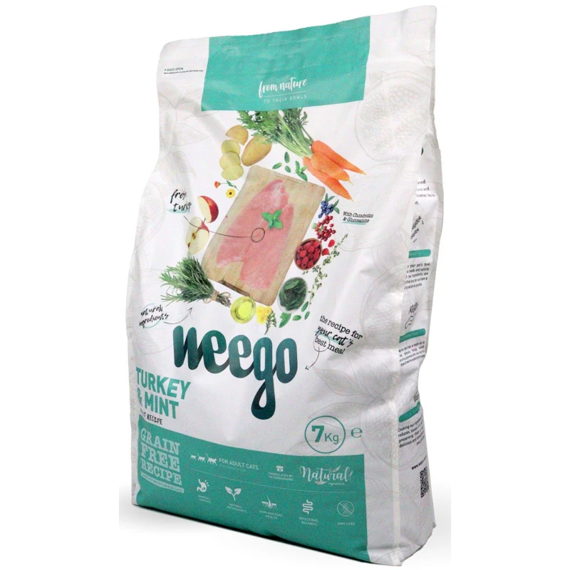 Weego Cat Food Grain Free Sterilized Turkey & Mint 7kg Γάτες