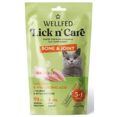 Λιχουδιά Γάτας Wellfed Lick N' Care Bone & Joint (6x15gr) 90gr
