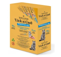 Λιχουδιά Γάτας Wellfed Lick N' Care Digestive Aid (24x15gr) 360gr Λιχουδιά Γάτας Wellfed Lick N' Care Digestive Aid (24x15gr) 360gr