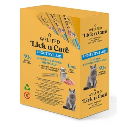 Λιχουδιά Γάτας Wellfed Lick N' Care Digestive Aid (24x15gr) 360gr