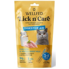 Λιχουδιά Γάτας Wellfed Lick N' Care Digestive Aid (6x15gr) 90gr