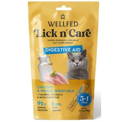Λιχουδιά Γάτας Wellfed Lick N' Care Digestive Aid (6x15gr) 90gr Λιχουδιά Γάτας Wellfed Lick N' Care Digestive Aid (6x15gr) 90gr