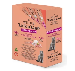 Λιχουδιά Γάτας Wellfed Lick N' Care Energy Boost (24x15gr) 360gr Λιχουδιά Γάτας Wellfed Lick N' Care Energy Boost (24x15gr) 360gr