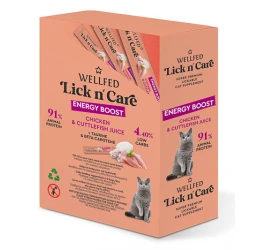 Λιχουδιά Γάτας Wellfed Lick N' Care Energy Boost (24x15gr) 360gr Λιχουδιά Γάτας Wellfed Lick N' Care Energy Boost (24x15gr) 360gr