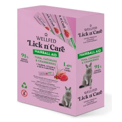 Λιχουδιά Γάτας Wellfed Lick N' Care Hairball Aid (24x15gr) 360gr