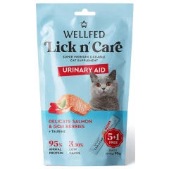 Λιχουδιά Γάτας Wellfed Lick N' Care Urinary Aid (6x15gr) 90gr 