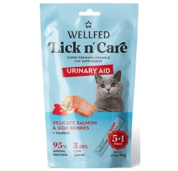Λιχουδιά Γάτας Wellfed Lick N' Care Urinary Aid (6x15gr) 90gr 