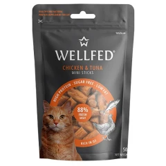 Λιχουδιές Γάτας Pet Interest Wellfed Mini Sticks Chicken & Tuna 50gr Λιχουδιές Γάτας Pet Interest Wellfed Mini Sticks Chicken & Tuna 50gr