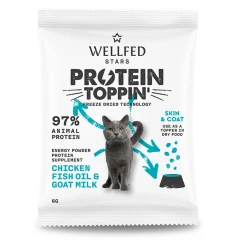 Συμπλήρωμα Διατροφής Wellfed F.D. Protein Toppin' Chicken & Goat Milk 6gr Συμπλήρωμα Διατροφής Wellfed F.D. Protein Toppin' Chicken & Goat Milk 6gr