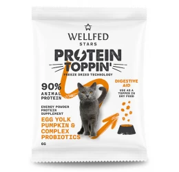 Συμπλήρωμα Διατροφής Wellfed F.D. Protein Toppin' Egg Yolk & Pumpkin 6gr Συμπλήρωμα Διατροφής Wellfed F.D. Protein Toppin' Egg Yolk & Pumpkin 6gr