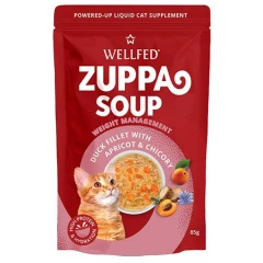 Συμπλήρωμα - Σούπα Γάτας Pet Interest Wellfed Zuppa Soup Duck, Apricot & Chicory 85gr