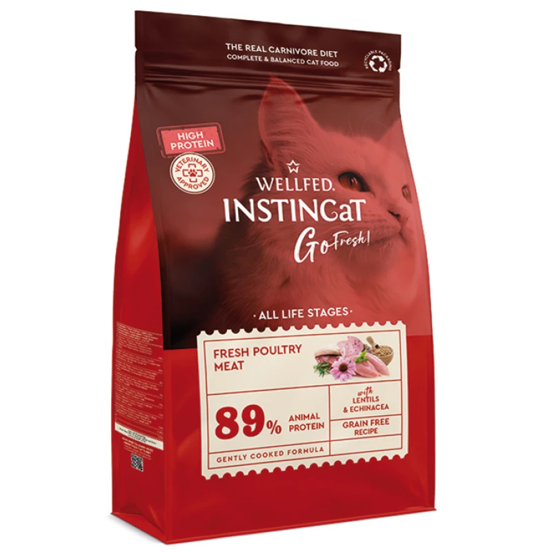 Wellfed Instincat Go Fresh All Life Stages High Protein Poultry 4,5kg Γάτες