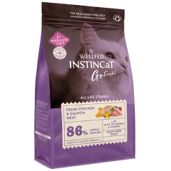 Wellfed Instincat Go Fresh Sterilised Chicken and Salmon 4,5kg + Δώρο 600gr