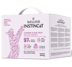 Wellfed Instincat S.O.B. All Life Stages Chicken & Egg Yolk 1,8kg (6x300gr) Wellfed Instincat S.O.B. All Life Stages Chicken & Egg Yolk 1,8kg (6x300gr)
