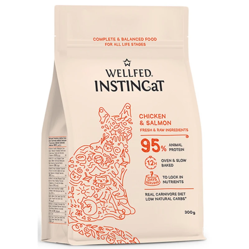 Wellfed Instincat S.O.B. All Life Stages Chicken & Salmon 300gr Γάτες Wellfed Instincat S.O.B. All Life Stages Chicken & Salmon 300gr Γάτες