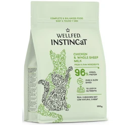 Wellfed Instincat S.O.B. Kitten-Young Chicken & Whole Sheep Milk 300gr Wellfed Instincat S.O.B. Kitten-Young Chicken & Whole Sheep Milk 300gr