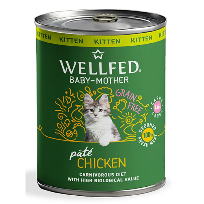 Wellfed Kitten Grain Free Κοτόπουλο  400gr Γάτες