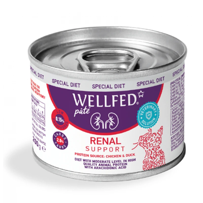 Υγρή τροφή Wellfed Special Diet Renal 200gr με Κοτόπουλο και Πάπια Γάτες