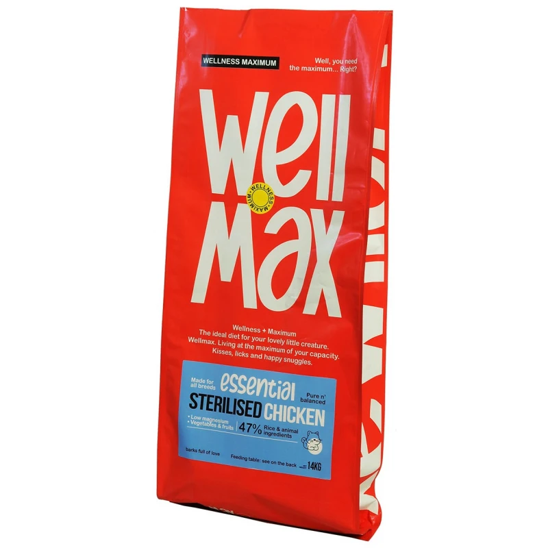 Ξηρά Τροφή Γάτας Wellmax Essential Cat Sterilized Chicken 14kg Γάτες Ξηρά Τροφή Γάτας Wellmax Essential Cat Sterilized Chicken 14kg Γάτες