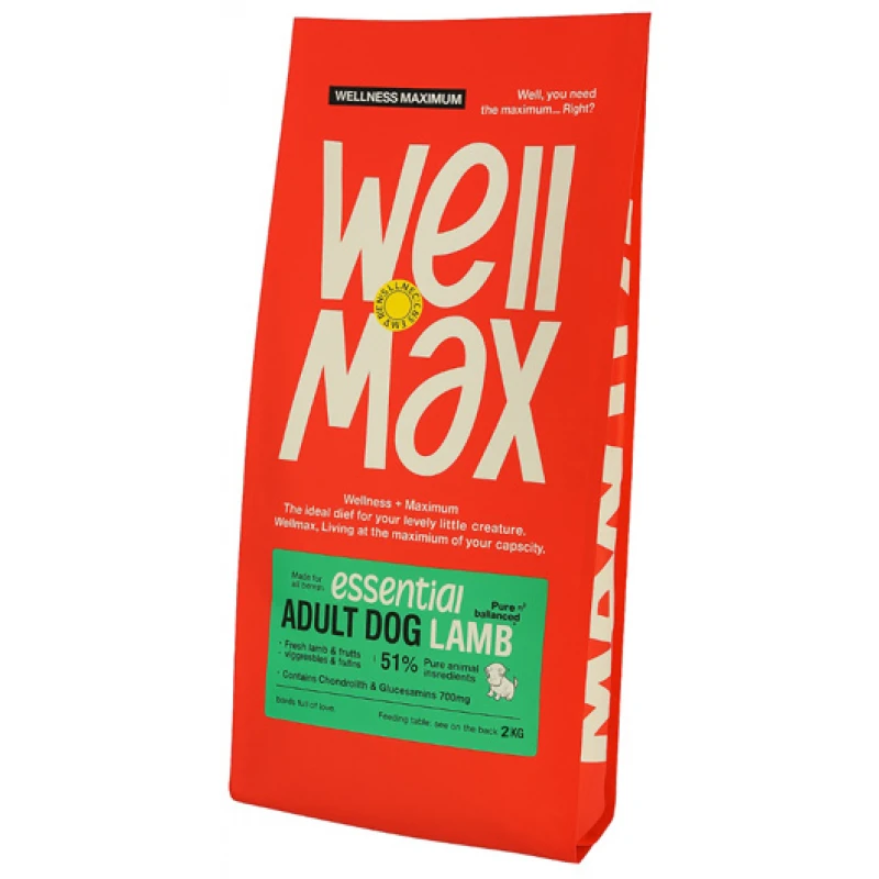Ξηρά Τροφή Σκύλου Wellmax Essential Adult Lamb 2kg Σκύλοι