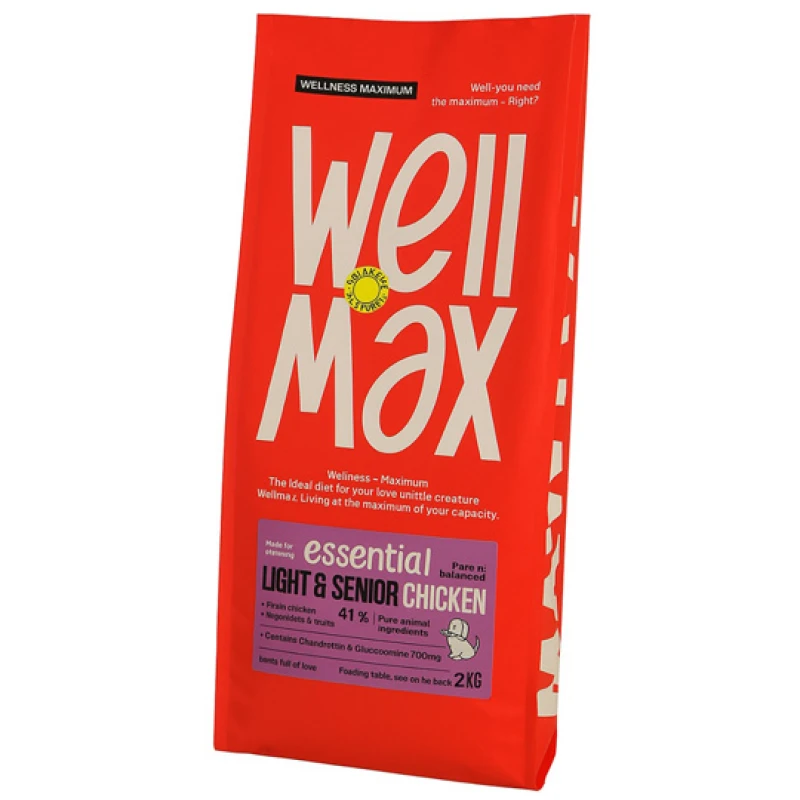 Ξηρά Τροφή Σκύλου Wellmax Essential light & senior Chicken 2kg Σκύλοι