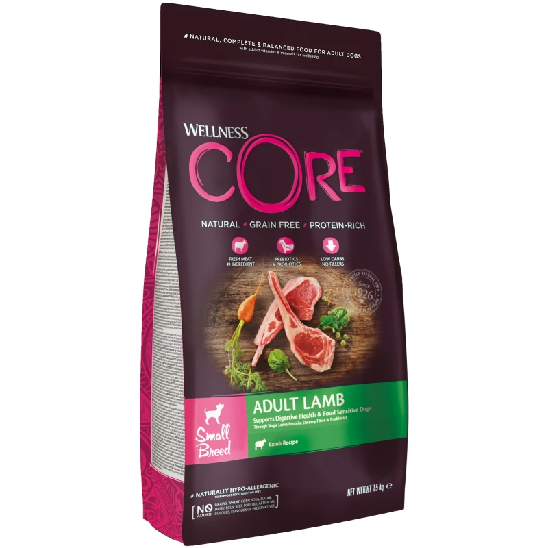 Wellness Core Adult Small Breed Lamb 1,5kg Σκύλοι