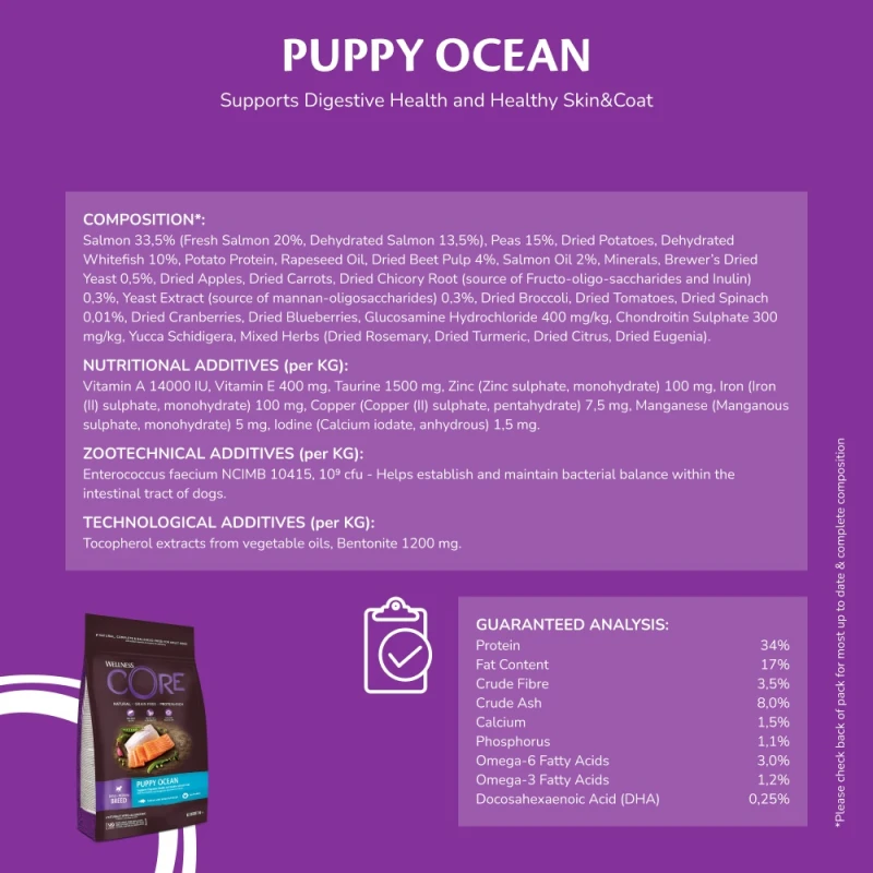 Wellness Core Puppy Ocean with Salmon & White Fish 5kg Σκύλοι