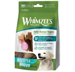 Λιχουδιές Whimzees Puppy Medium / Large 14τμχ Λιχουδιές Whimzees Puppy Medium / Large 14τμχ