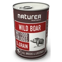 Υγρή τροφή Naturea 89% κρέας 400gr με Αγριόχοιρο Υγρή τροφή Naturea 89% κρέας 400gr με Αγριόχοιρο