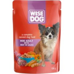 Υγρή Τροφή Σκύλου Wise Adult Mini με Βοδινό σε Σάλτσα 100gr Υγρή Τροφή Σκύλου Wise Adult Mini με Βοδινό σε Σάλτσα 100gr