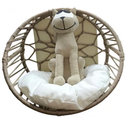 Κρεβατάκι Γάτας Luxury Κρεμαστό για Καλοριφέρ Οβάλ Καφέ 53x50cm Κρεβατάκι Γάτας Luxury Κρεμαστό για Καλοριφέρ Οβάλ Καφέ 53x50cm