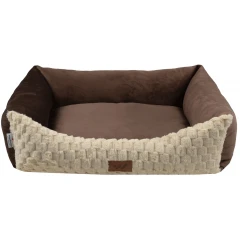 Κρεβατάκι Καναπές Σκύλου και Γάτας Woofmoda Soft No1 32x37x23cm Καφέ-Μπεζ