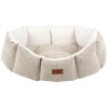 Κρεβατάκι Σκύλου και Γάτας  Woofmoda Shenil No2 48x36x22cm Μπεζ Ανοιχτό