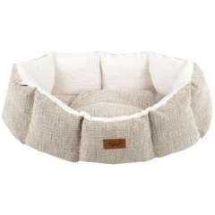 Κρεβατάκι Σκύλου και Γάτας  Woofmoda Shenil No1 39x32x22cm Μπεζ Ανοιχτό