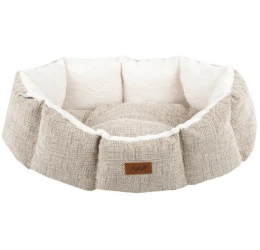 Κρεβατάκι Σκύλου και Γάτας  Woofmoda Shenil No1 39x32x22cm Μπεζ Ανοιχτό