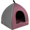 Κρεβάτι Φωλιά Σκύλου και Γάτας Woofmoda 42x42x52cm Γκρι-Γκρενά