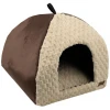 Κρεβάτι Φωλιά Σκύλου και Γάτας Woofmoda 42x42x52cm Καφέ-Μπεζ