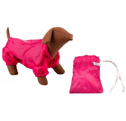 Μπουφανάκι Σκύλου Αδιάβροχο σε Τσαντάκι Woofmoda Φούξια Large 35cm