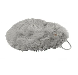 Στρώμα Κρεβατάκι Σκύλου και Γάτας Woofmoda Γούνινο Πουφ 80cm Γκρι Στρώμα Κρεβατάκι Σκύλου και Γάτας Woofmoda Γούνινο Πουφ 80cm Γκρι