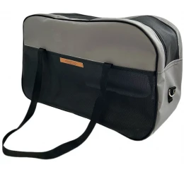 Τσάντα Μεταφοράς Σκύλου ή Γάτας  Woofmoda M944-1001 Z Sac Voyage αδιάβροχη No2 23x50x32cm Γκρι ανοιχτό