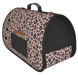 Τσάντα Μεταφοράς Σκύλου ή Γάτας  Woofmoda με παράθυρα αδιάβροχη Νο2 40x25x17 Leopard Pink Τσάντα Μεταφοράς Σκύλου ή Γάτας  Woofmoda με παράθυρα αδιάβροχη Νο2 40x25x17 Leopard Pink