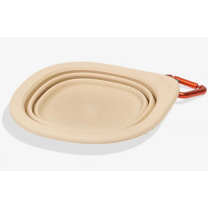 Πτυσσόμενο Μπολ Ταξιδίου για Σκύλους Zeedog 600ml Μπεζ Σκύλοι