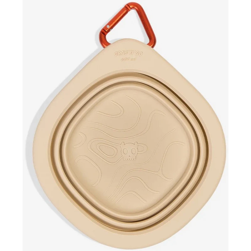 Πτυσσόμενο Μπολ Ταξιδίου για Σκύλους Zeedog 600ml Μπεζ Σκύλοι