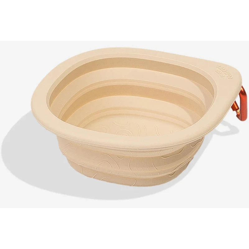 Πτυσσόμενο Μπολ Ταξιδίου για Σκύλους Zeedog 600ml Μπεζ Σκύλοι