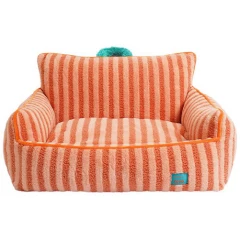 Zeze Stripes Κρεβατάκι, Καναπές Σκύλου & Γάτας Πορτοκαλί 68x53x37cm Zeze Stripes Κρεβατάκι, Καναπές Σκύλου & Γάτας Πορτοκαλί 68x53x37cm