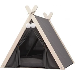 Κρεβατάκι - Σκηνή Εσωτερικού Χώρου Γάτας 63x60x55cm Γκρι Κρεβατάκι - Σκηνή Εσωτερικού Χώρου Γάτας 63x60x55cm Γκρι