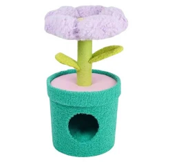 Zeze Γατόδεντρο - Ονυχοδρόμιο Γάτας Potted Flower 43x43x79cm Zeze Γατόδεντρο - Ονυχοδρόμιο Γάτας Potted Flower 43x43x79cm