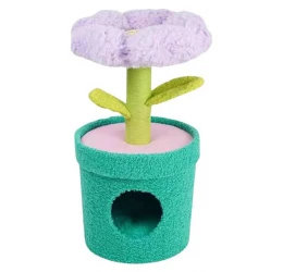 Zeze Γατόδεντρο - Ονυχοδρόμιο Γάτας Potted Flower 43x43x79cm